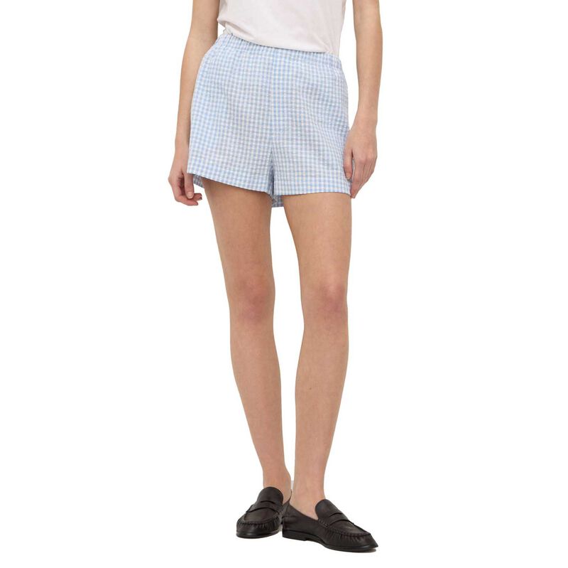 Assembly Label Ainslee Short Blue Check image number 0